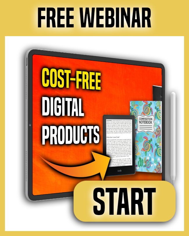 Free Webinar - Cost-free Digital Products